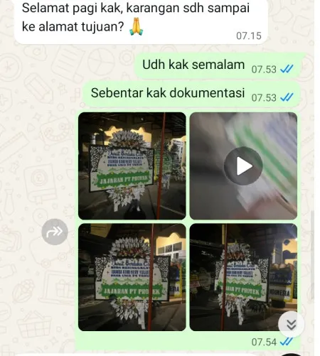 Pengiriman Papan Bunga Selamat Panunggangan