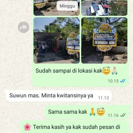 Pengiriman Papan Bunga Duka Panunggangan